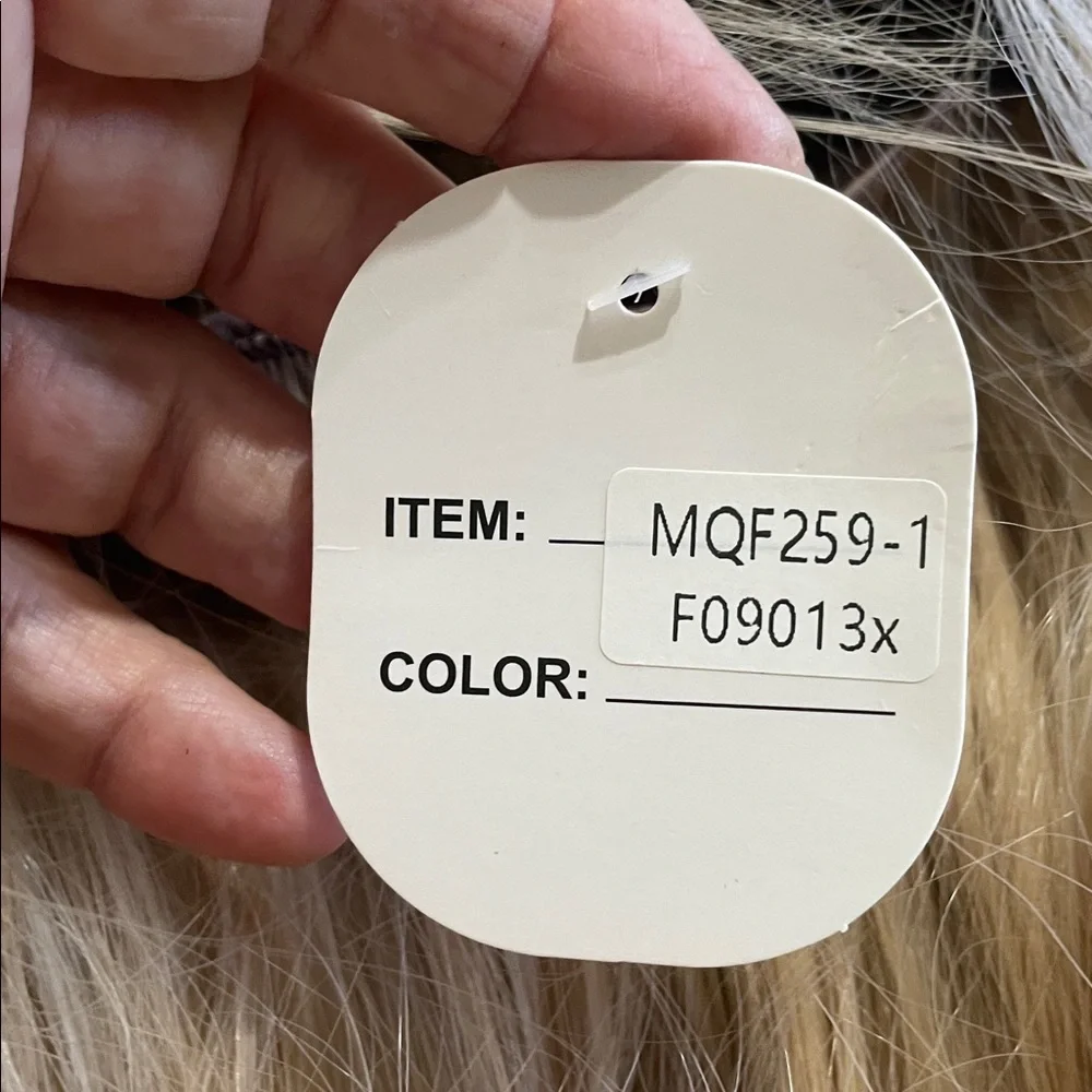 rooted, platinum, blonde, honey, blonde and brown synthetic wig